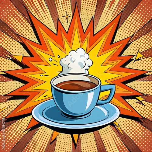 Pop Art Coffee Cup
