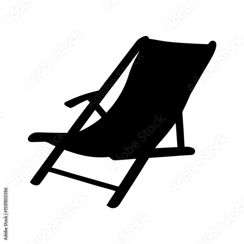 beach chair icon , vector illustration