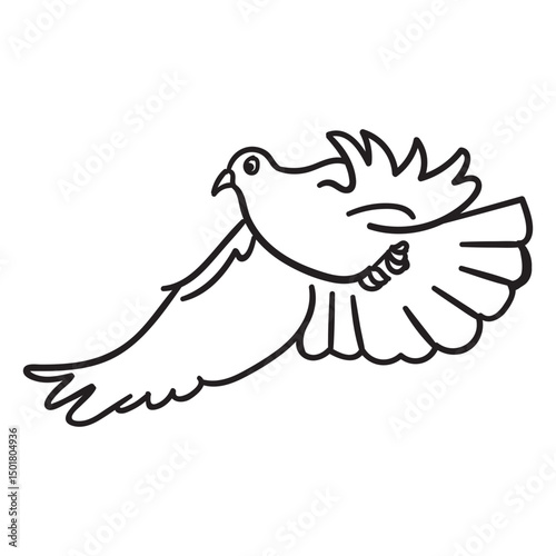 Flying bird simple