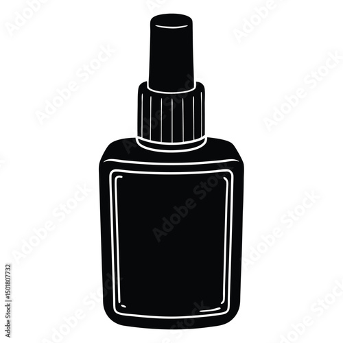 perfume bottle isolated on white