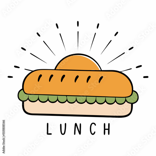 hot dog vector illustration