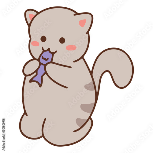 Cute cat food animal