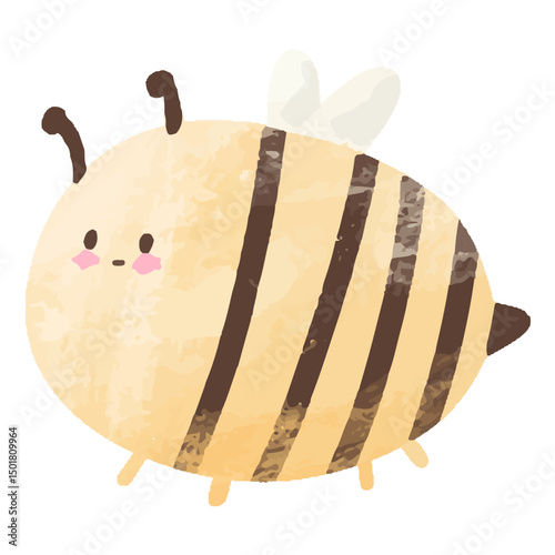 Easter bee cute watercolor animal