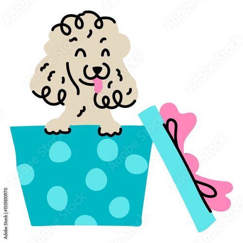Lovely dog's birthday present