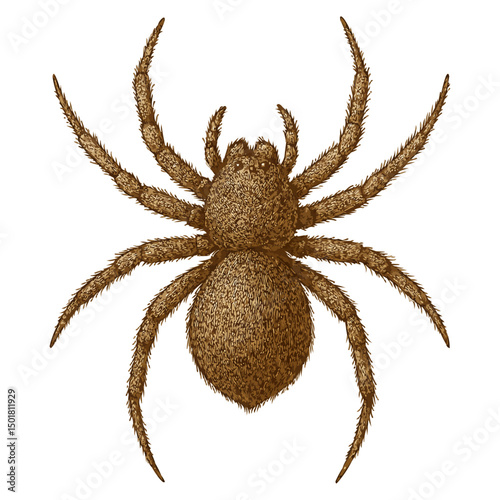 Realistic 4K Spider Illustration
