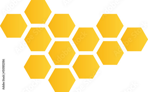 Grayscale Geometric Honeycomb Pattern with Polygonal Tiles – Futuristic Vector Art for Layouts and Wall Designs

