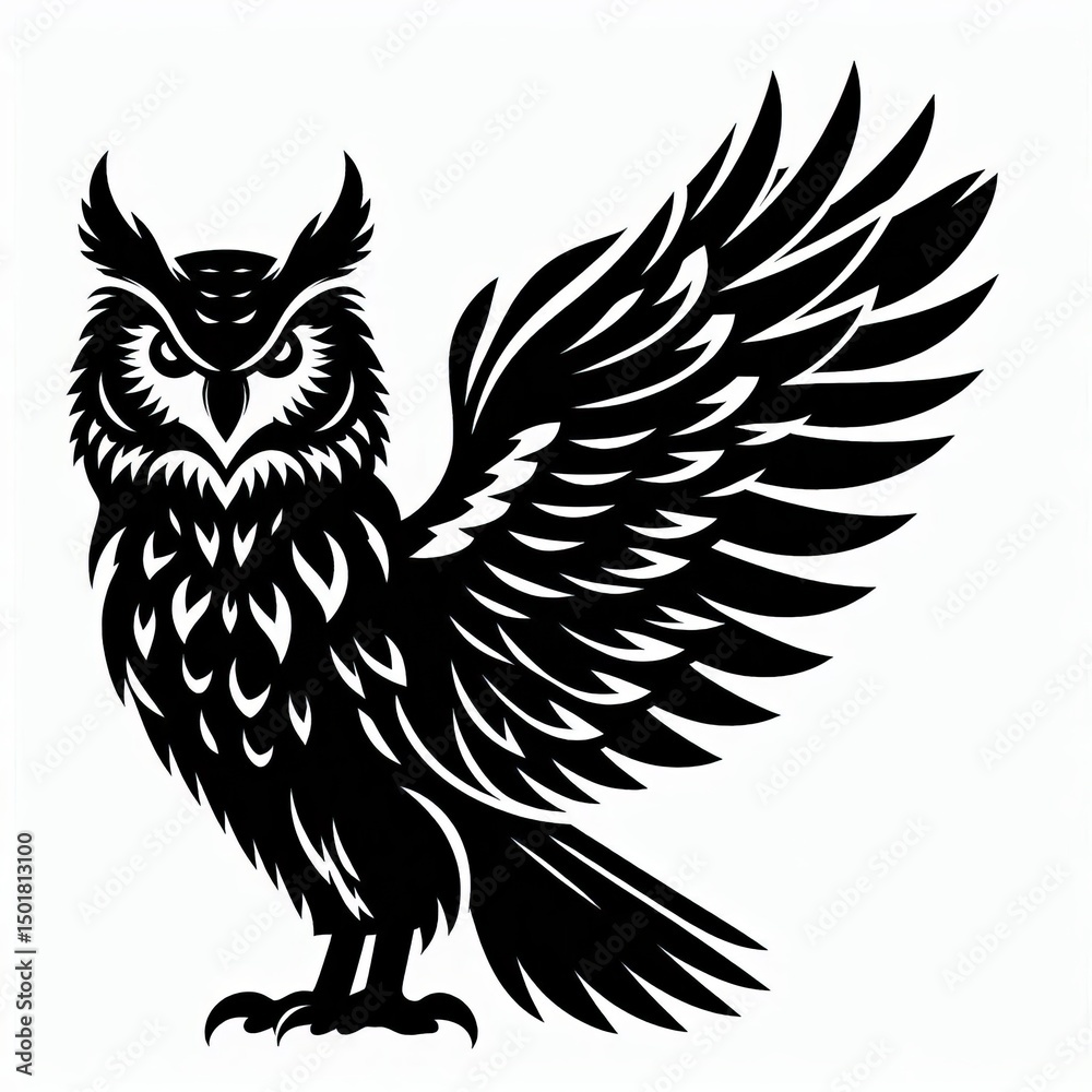 Obraz premium Owl Silhouette