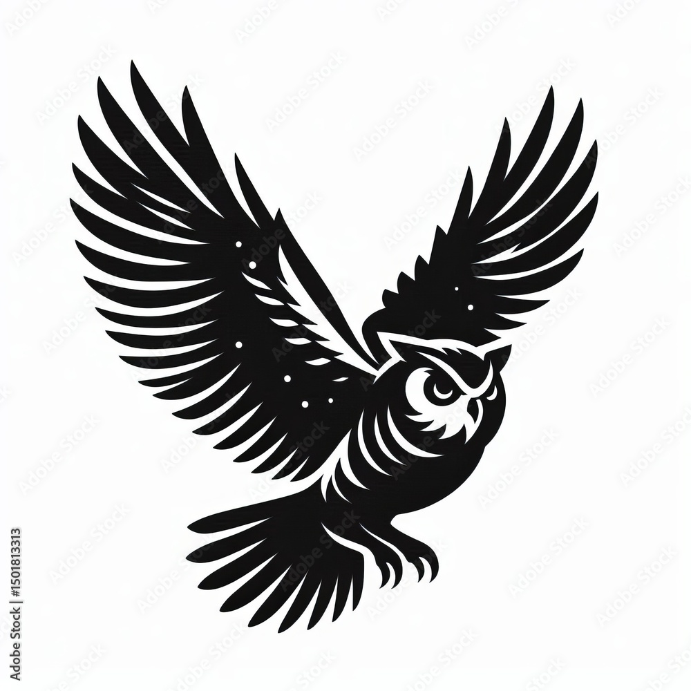 Obraz premium Owl Silhouette