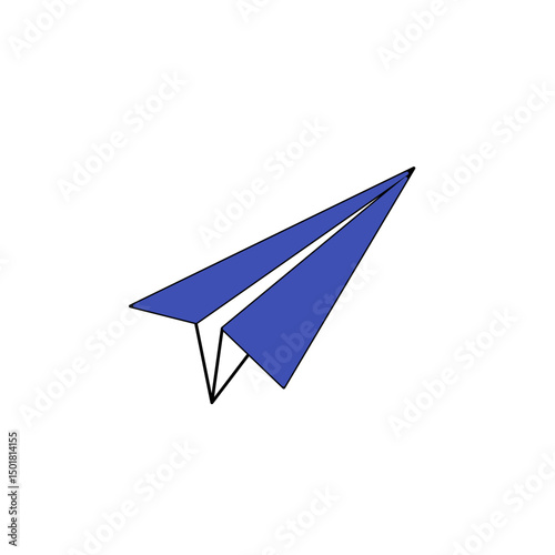 paper plane flying	