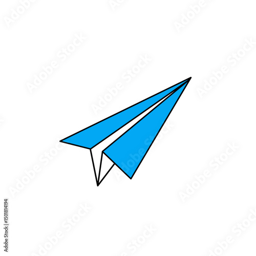paper plane flying	