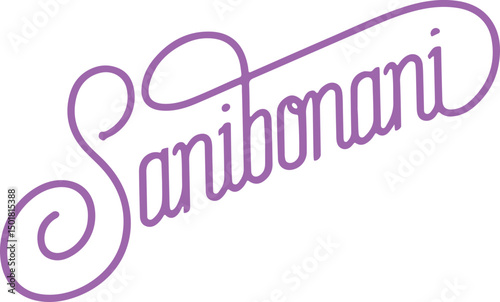 Sanibomani Script Logo.