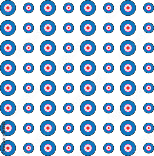 bunte Tabletten and top view pattern, Happy 4th of July, USA Independence Day background.