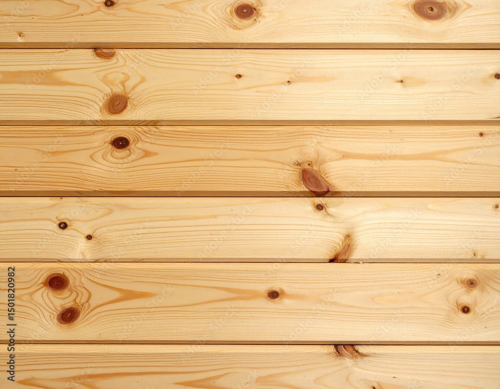 Fototapeta premium Light Wood Planks with Knots A Rustic and Natural Textured Background