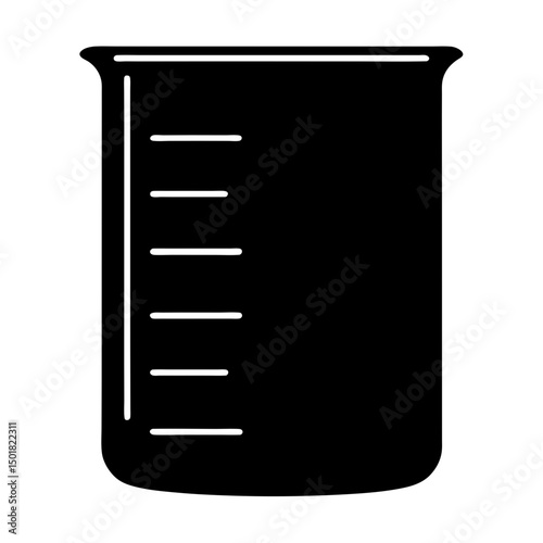 Chemical flask vector icon, Science icon