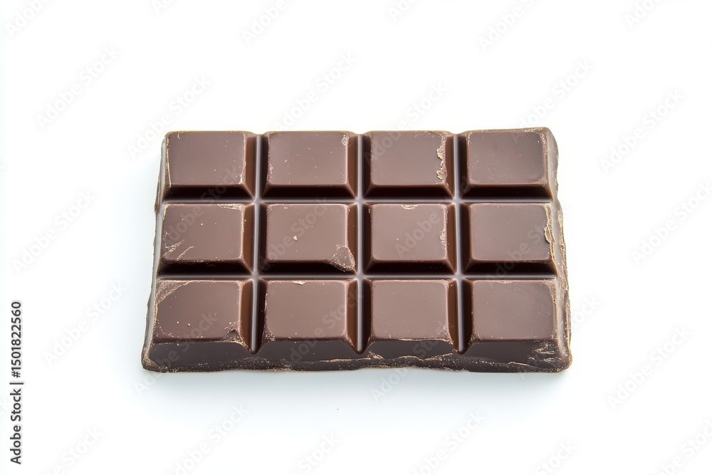 Obraz premium Chocolate bar isolated on white background