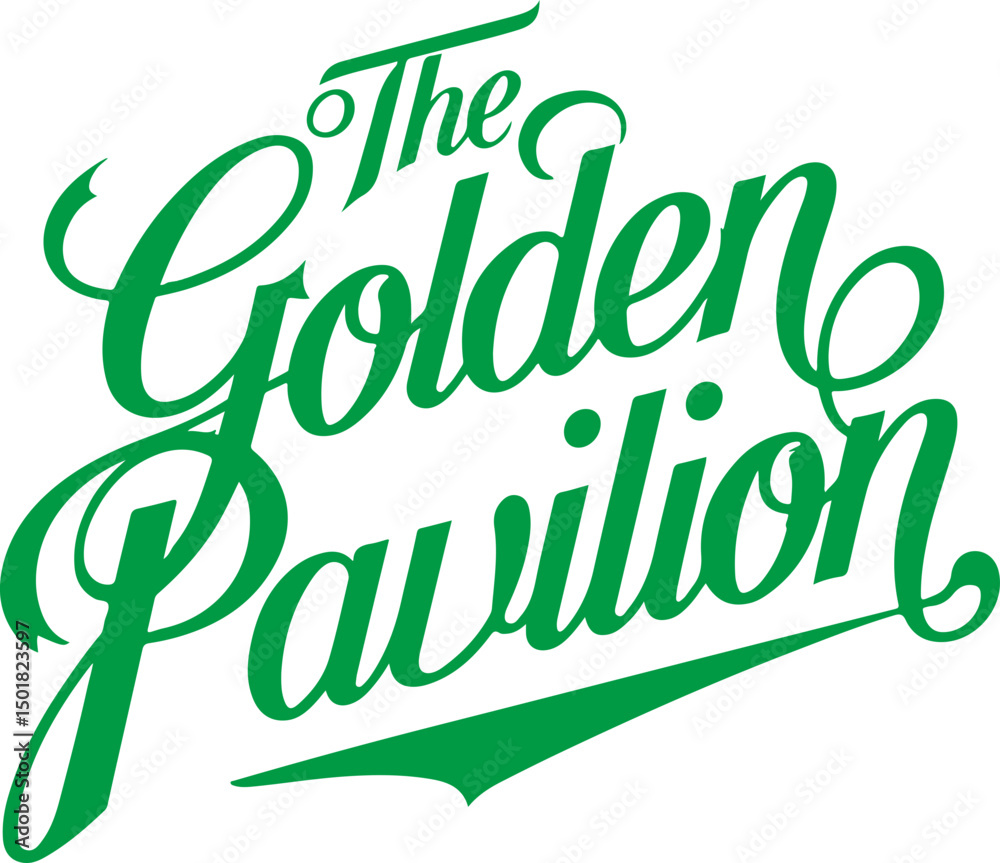 Naklejka premium The Golden Pavilion Logo.