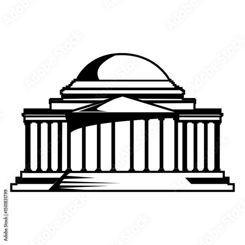 Museum building stroke