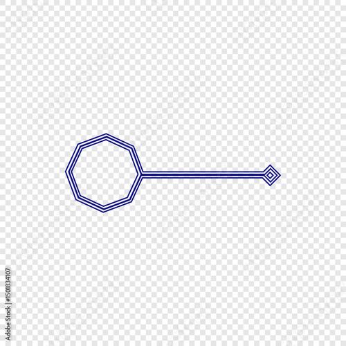Decorative diamond pointer plus outline octagon