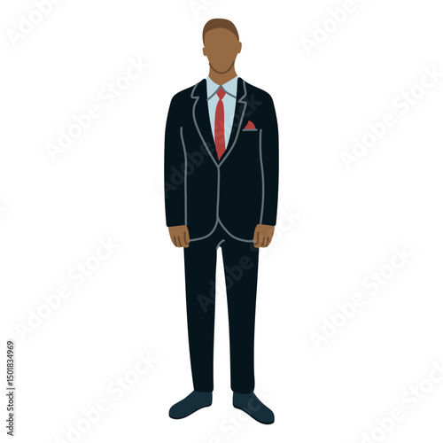 Man in a suit standing