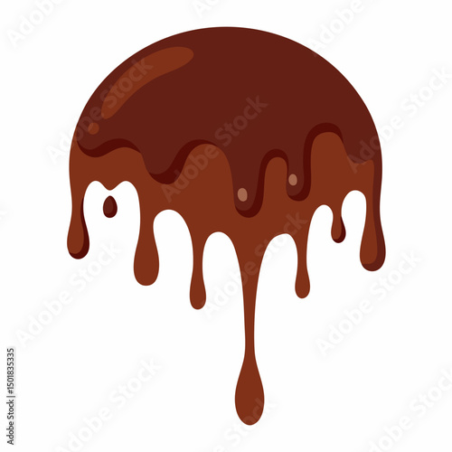 melted chocolate dripping