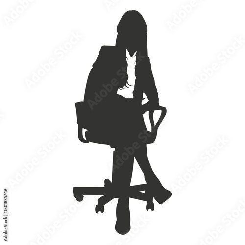 Female executive sitting