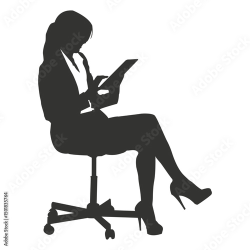 Female executive sitting 1