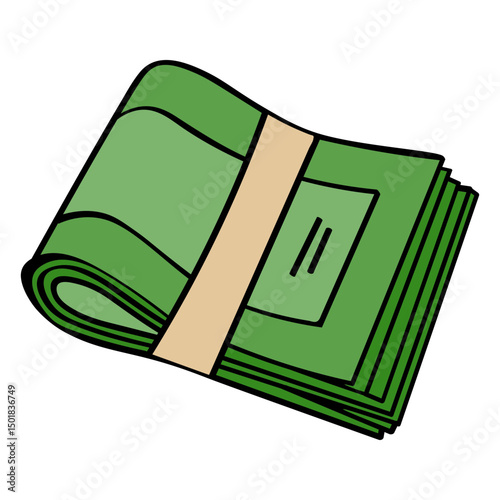 Money business bills clip icon