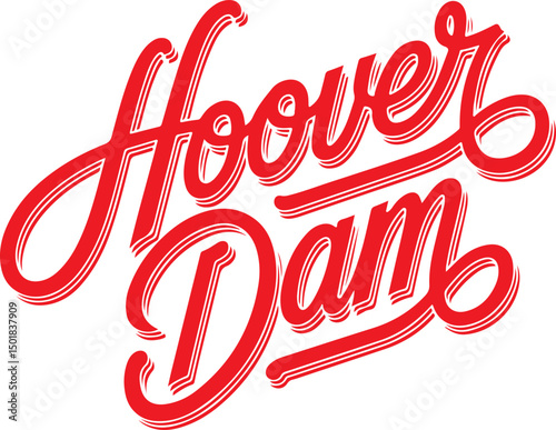 Hoover Dam Typography.