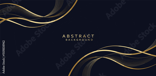 Vector set of gold art deco line floral labels, royal line flowers and leaves nature backgrounds.