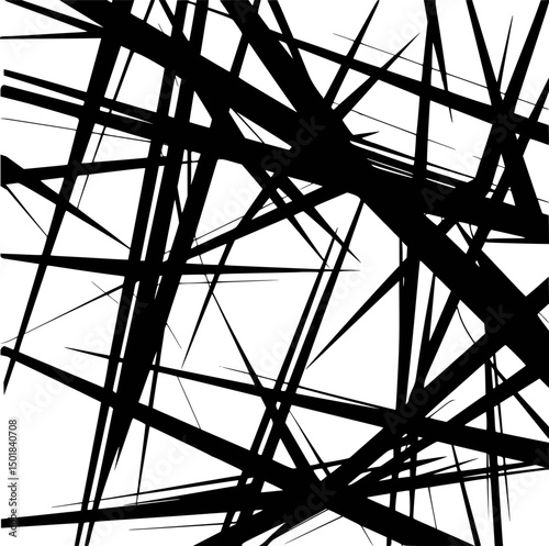 Abstract black and white diagonal lines background