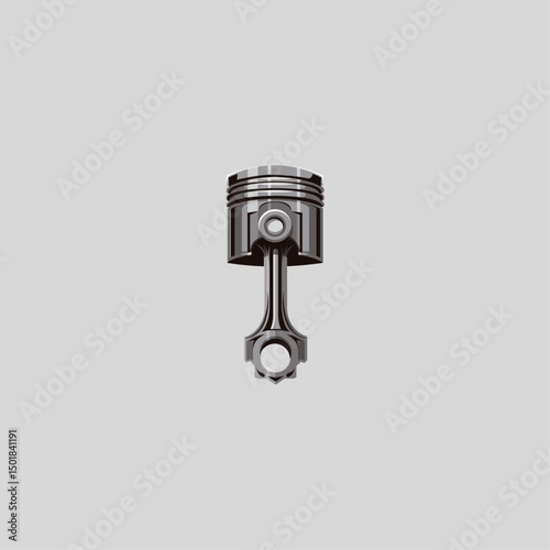 Piston icon flat vector design