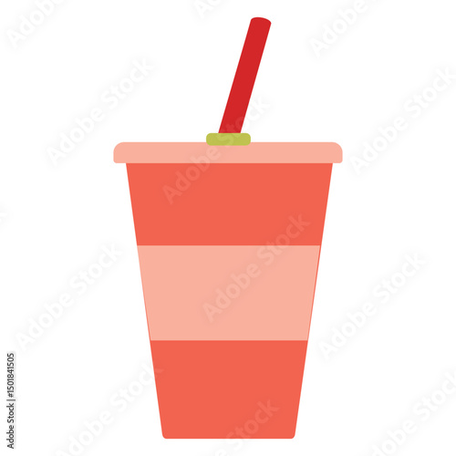 Flat glass of drinks