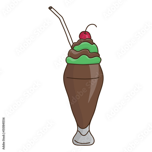 Milkshake dessert chocolate