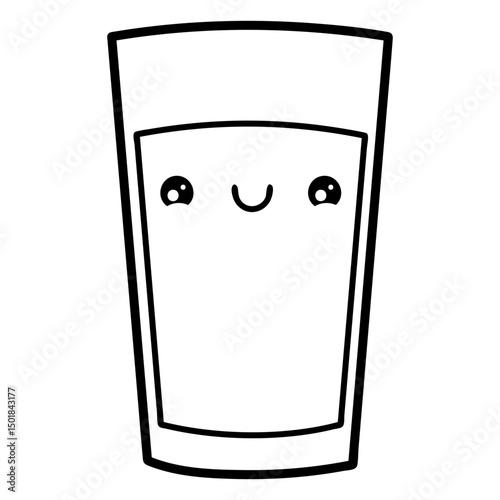 Glass of water stroke