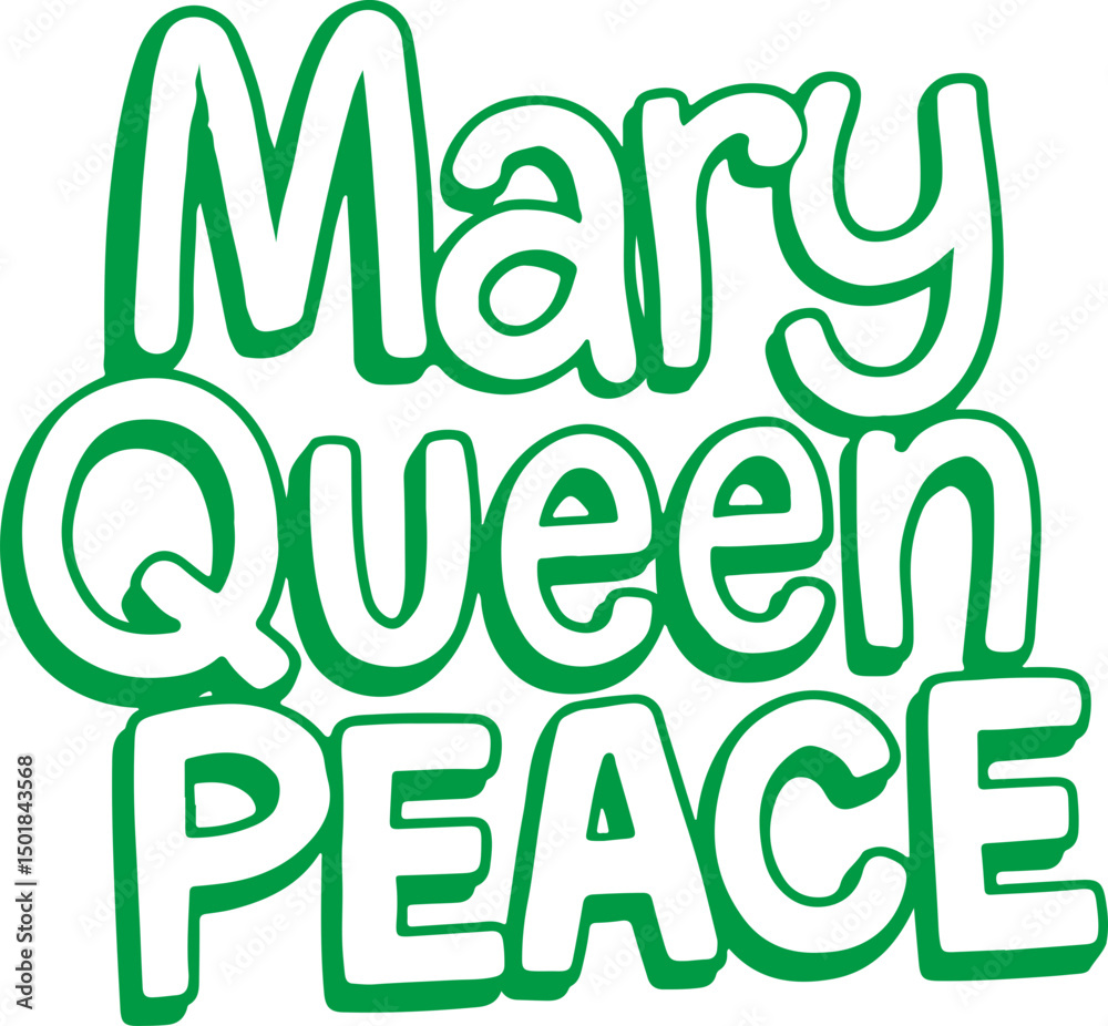 Fototapeta premium Mary Queen Peace.