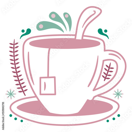 Sweet tea cup warm drink