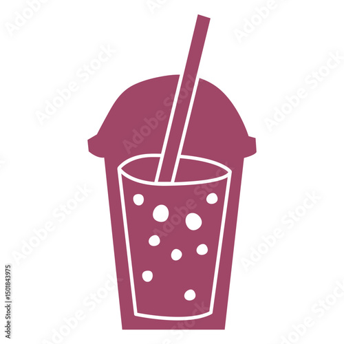 Bubble tea color cut out