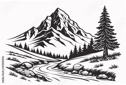 winter forest landscape