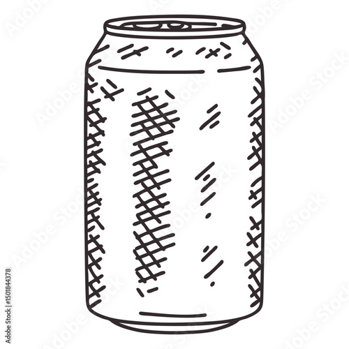 Detailed soda can