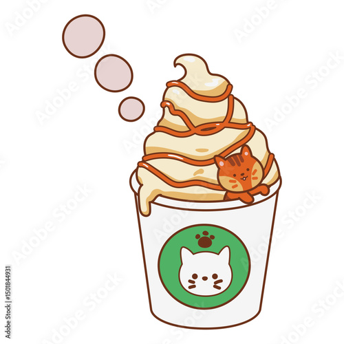Cute smoothie cat