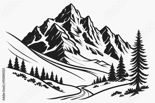 winter forest landscape