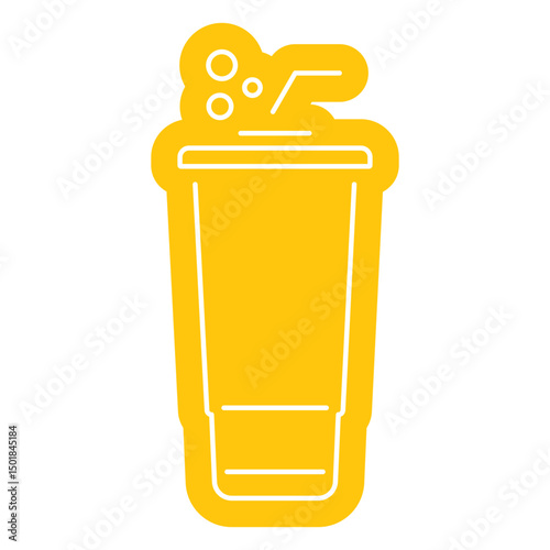 Yellow soda cup 
