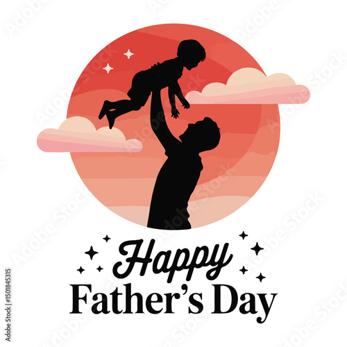 Fathers Day Vector Design – Celebrating Dad's Day	