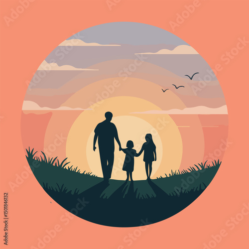 Fathers Day Vector Design – Celebrating Dad's Day	