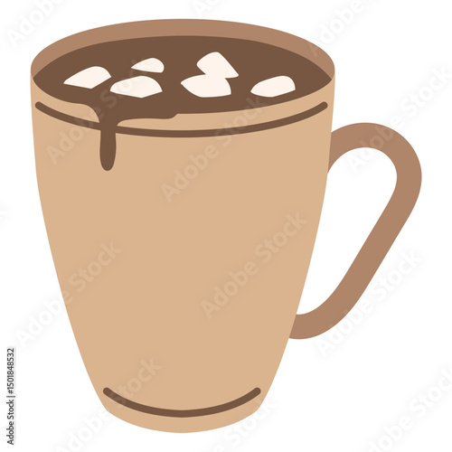 Hot chocolate flat sweets