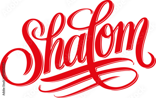 Shalom Handwritten Typography.