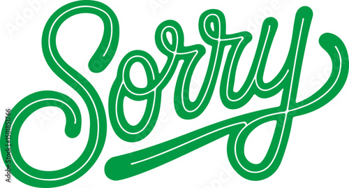 Green Sorry Script.