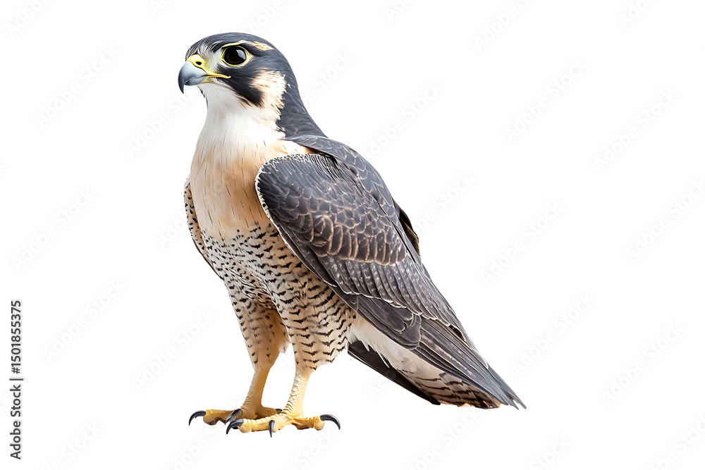 Fototapeta premium Falcon isolated on transparent background