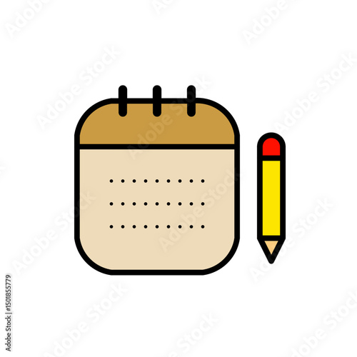 notes icon vector simple design illustration/element