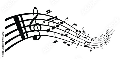 Set Vector music notes